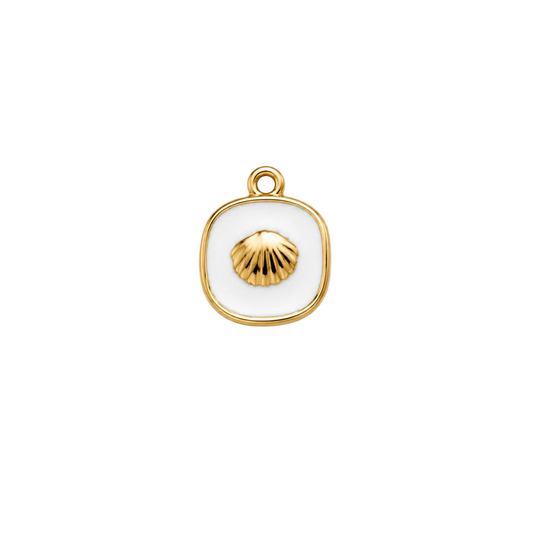 Coquillage doré avec contour blanc 2