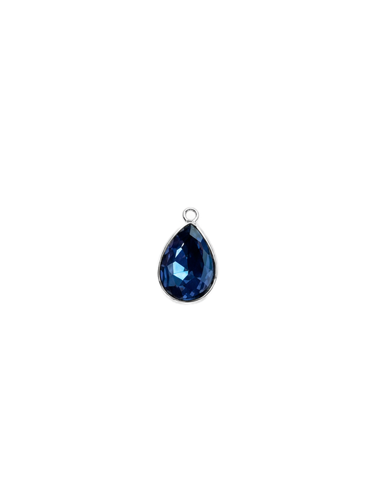 Goutte bleu strass