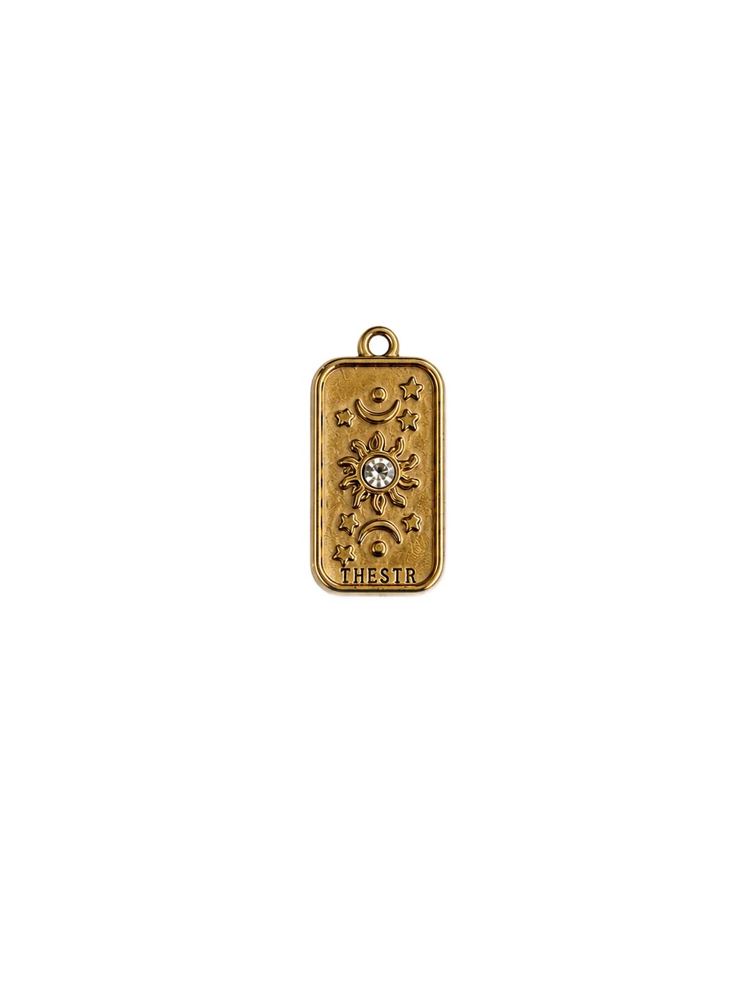 Médaille rectangulaire soleil