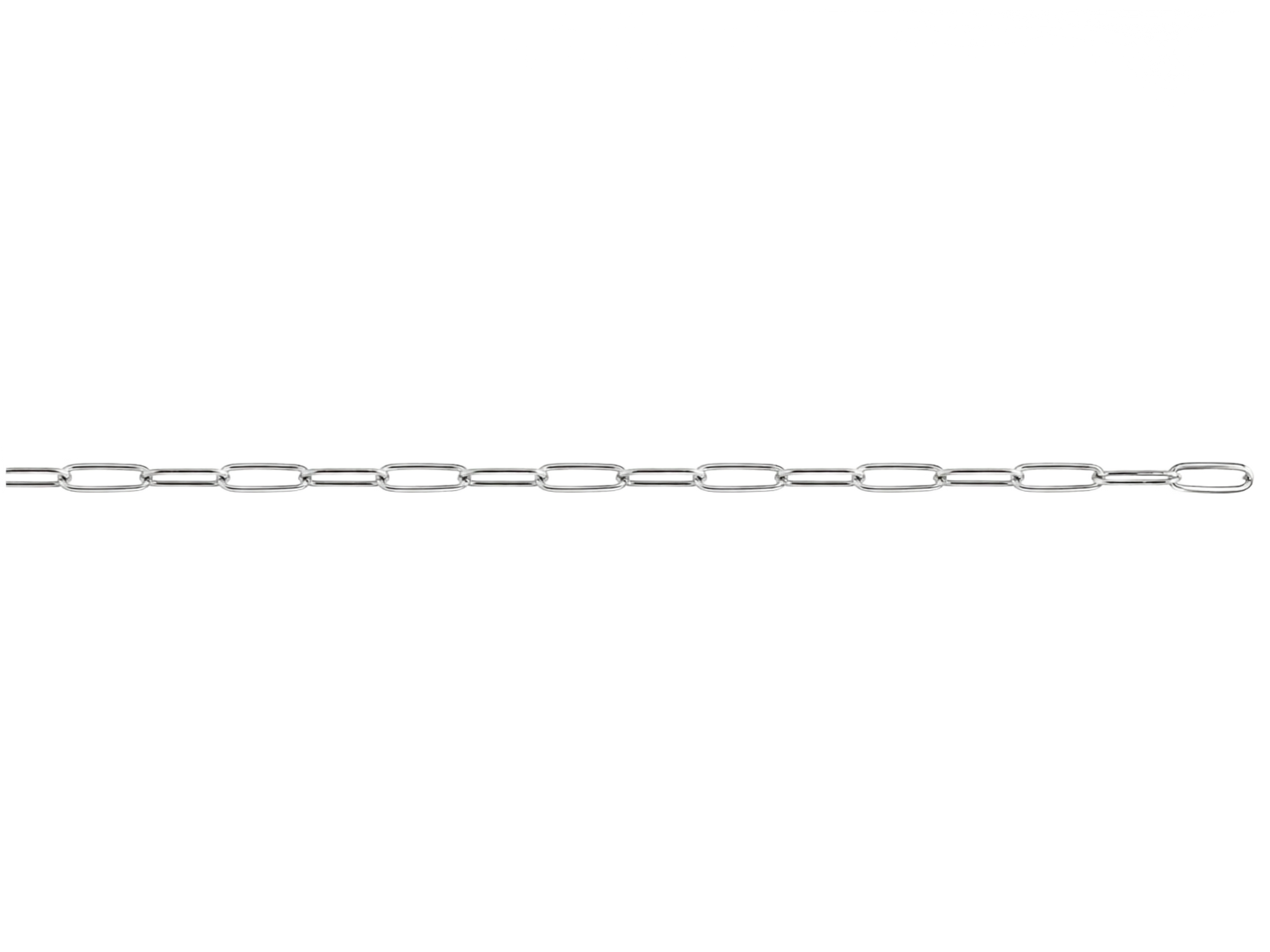 Chaîne maille argentée