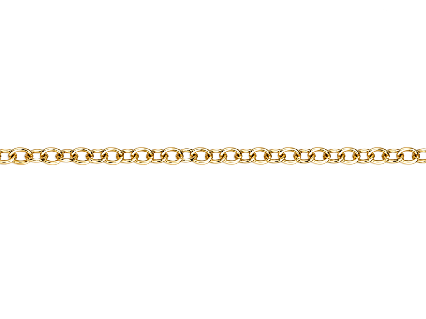 Chaîne dorée ovale