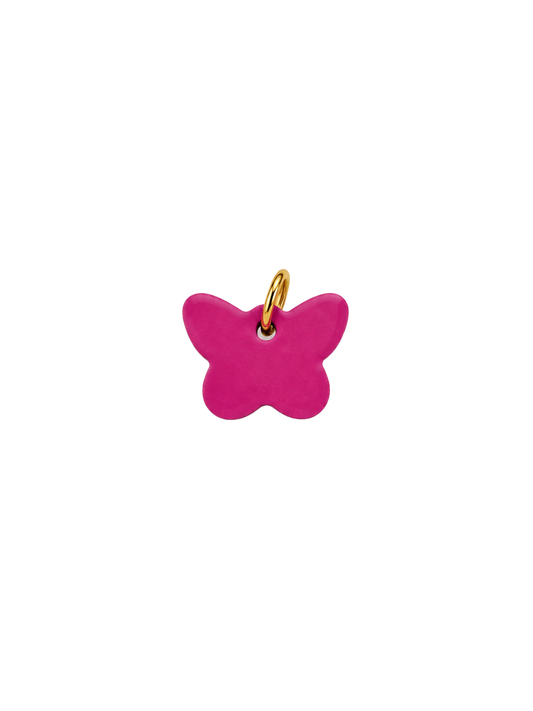 Papillon rose en bois